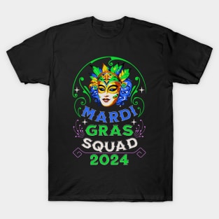 Mardi Gras Squad 2024 T-Shirt